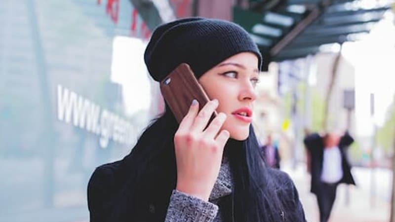 young woman talking on phone